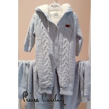 Pierre Cardin Welsoft Dolgulu Kışlık Triko Bebek Tulumu (Peluş Kürk Dolgulu, Kapüşonlu)