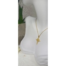 Lilly And Molly Jewelry Kuzey Yıldızı Zirkon Taşlı Çelik Kolye