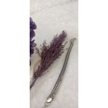 Lilly And Molly Jewelry Balık Sırtı Çift Sıra Çelik Bileklik