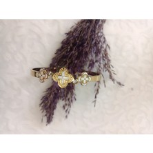 Lilly And Molly Jewelry Van Cleef Sedef Taşlı Çelik Kelepçe