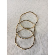 Lilly And Molly Jewelry 3 Lü Ajda Zigzag Çelik Bilezik