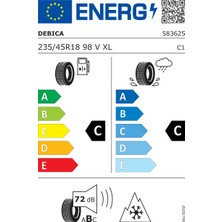 Debica 235/45 R18 98V Xl Frigo Hp 2 Oto Kış Lastiği (Üretim Yılı: 2023)