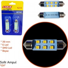 Carub 12V Sofit Ampul 39Mm 6 Led Smd Beyaz Br0402230