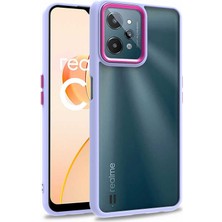 Realme C31 Kılıf Zore Flora Kapak-Lila