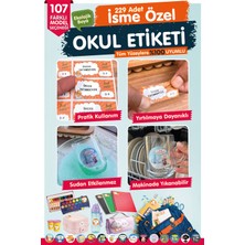 Tuğset Etiket Okul Etiketi Ninja Turtles Temalı Kalem Defter Etiketi T1025 OE112