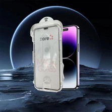 Apple iPhone 16 Zore Kolay Uygulama Aparatlı 5d Magic Glass Cam Ekran Koruyucu