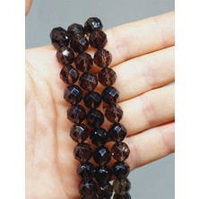 Yaşam Tohumu Dumanlı Kuvars Taşı Royal Quality Faset Kesim Dizi 10MM (52934)