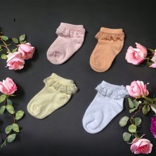 Batu Giyim Kız Bebek ve Çocuk Dantelli Çorap Seti