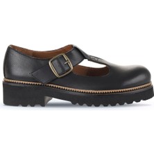 Bueno Shoes Siyah Deri Kadın Klasik Ayakkabı 01WD0200 01WD0200