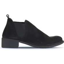Bueno Shoes Siyah Nubuk Kadın Topuklu Bot 01WD1805 01WD1805