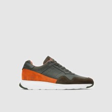 Togo Erkek Spor Ayakkabı [052130], Haki Yeşil - Turuncu, 44