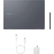 Samsung Galaxy Book4 Pro – 16" Amoled 5.18 Ma 120Hz Dokunmatik Gaming Laptop - Intel Core Ultra 7 155H - Intel Arc - 16GB LPDDR5X Ram - 1tb Pcle 4 SSD - Win 11 Home - Ay Taşı Grisi