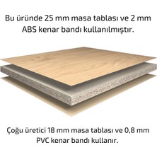 Updo Elektrikli Yükseklik Ayarlı Masa 120x70 - 25mm Antrasit Tabla - Beyaz Ayak