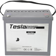 Tesla 12V 80Amper (Ah) Marin Jel Akü (Extra Performans)