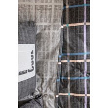 Altınbaşak Odessa Gris Çift Kişilik Pamuk Pandora Nevresim Takımı