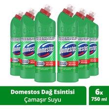 Domestos Yoğun Kıvamlı Çamaşır Suyu Maksimum Hijyen Dağ Esintisi 750 mlX6