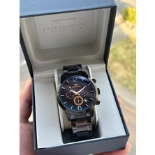 Ferro Çelik Kordon Iç Fonksiyonlar Aktif Takvimli 30 mt Su Geçirmez Erkek Kol Saat EFM31916-G