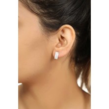 Midyat Gümüş Dünyası Kadın Gümüş Zirkon Taşlı J Küpe MGD20202110