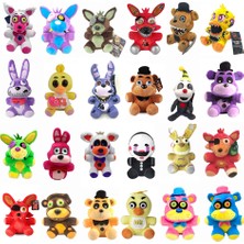 LWJG120 7 Inç Fnaf Mor Peluş Kabus Bonnie Peluş Oyuncak (Yurt Dışından)