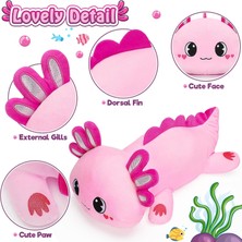 LWJG120 LWJG120。PELUŞ Oyuncak, 13 Inç Yumuşak Doldurulmuş Hayvan Peluş Oyuncak, Sevimli Axolotl Peluş Oyuncak, Çocuklar Için Peluş Bebek, Pembe Axolotl Carry Boys Kızlar Için Hediye (Yurt Dışından)