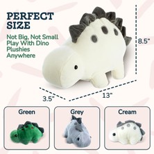 LWJG120 LWJG120。DINOZOR Peluş Oyuncak - Karnında 3 Bebekli Stegosaurus Anne - Yaratıcı Oyunlar Için Sevimli Dinozor Peluş Oyuncak - 3 Yaş ve Üzeri Çocuklar Için Peluş Oyuncak (Yurt Dışından)