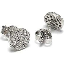 Midyat Gümüş Dünyası Kadın Gümüş Yuvarlak Model Minik Küpe 2020376