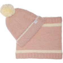 Fonem Kız Çocuk Melins 4-7 Yaş 2li Bere Set Fo 5185 Kayısı Rengi