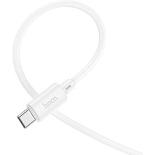 Hoco X88 60W 3A Type-C to Type-C Apple iPhone Android Uyumlu Hızlı Şarj Veri Kablosu Beyaz 1 metre