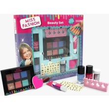 NillyToys Miss Fashion Beauty Set Suyla Kolay Temizlenen Makyaj Güzellik Seti