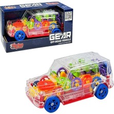 NillyToys Işıklı Müzikli Pilli Çarp Dön Şeffaf Jeep