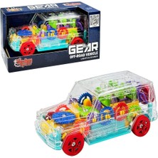 NillyToys Işıklı Müzikli Pilli Çarp Dön Şeffaf Jeep