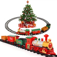 NillyToys Yılbaşı Tren Seti Işıklı ve Sesli Classic Lüks Tren FF-1603B-4C