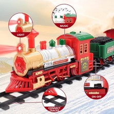 NillyToys Yılbaşı Tren Seti Işıklı ve Sesli Classic Lüks Tren FF-1603B-4C