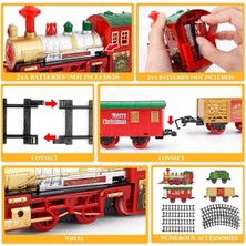 NillyToys Yılbaşı Tren Seti Işıklı ve Sesli Classic Lüks Tren FF-1603B-4C