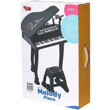 NillyToys Mikrofonlu 37 Tuşlu Mp3 Çalar Büyük Siyah Piyano