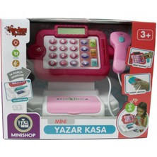 NillyToys Pilli Işıklı Sesli Dokunmatik Yazar Kasa -  Pembe