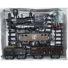 NillyToys Pilli Işıklı ve Sesli 30 Parça Classic Buharlı Tren Set FF-1613A