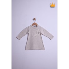Baby Hola Kız Çocuk Boncuklu Triko Bayramlık Elbise 6002