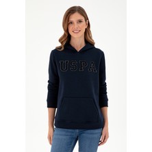 U.S. Polo Assn. Kadın Lacivert Basic Kapüşonlu Sweatshirt 50296931-VR033