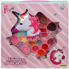 NillyToys Unicorn Şekilli 3 Katlı Makyaj Güzellik Seti