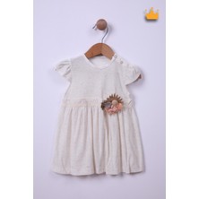 Babyhola Kız Bebek Bayramlık Çiçek Detaylı Elbise 229203