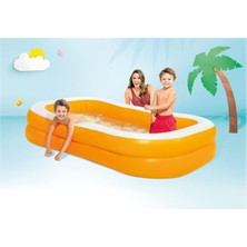 NillyToys 57181 Mandalina Aile Havuzu 229X147X46 - Pompa