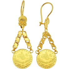 HAKAN GÜLER KUYUMCULUK  22  Ayar Reşat Çeyrek Altınlı Küpe