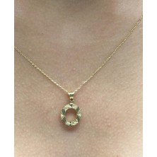 HAKAN GÜLER KUYUMCULUK  14 Ayar Altın 3 Boyutlu O Harfi