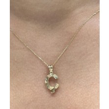 HAKAN GÜLER KUYUMCULUK  14 Ayar Altın 3 Boyutlu Ç Harfi