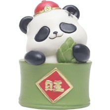 Tasteful Çin Yılı Panda Figürü Süsü Reçine Malzeme Odası D (Yurt Dışından)