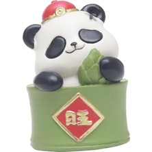 Tasteful Çin Yılı Panda Figürü Süsü Reçine Malzeme Odası D (Yurt Dışından)