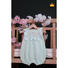 Babydola %100 Pamuk Kız Bebek Tulum Bayramlık 15080