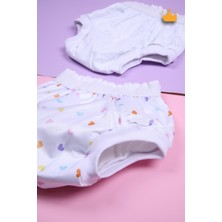 Babyhola 20-25kg Yıkanabilir Yüksek Emici Lüks Alıştırma Külodu 2'li Kalp Desenli Pembe 1529