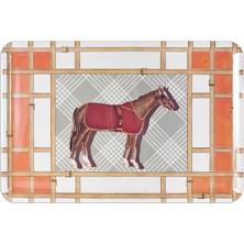 Baci Milano Horses Tabak 20 cm x 16 cm Turuncu